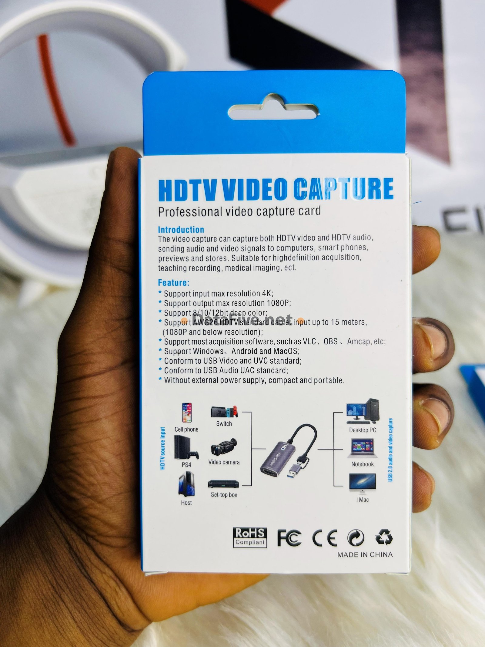 Adaptateur HDTV VIDEO CAPTURE Professional video capture card ( type C et USB )