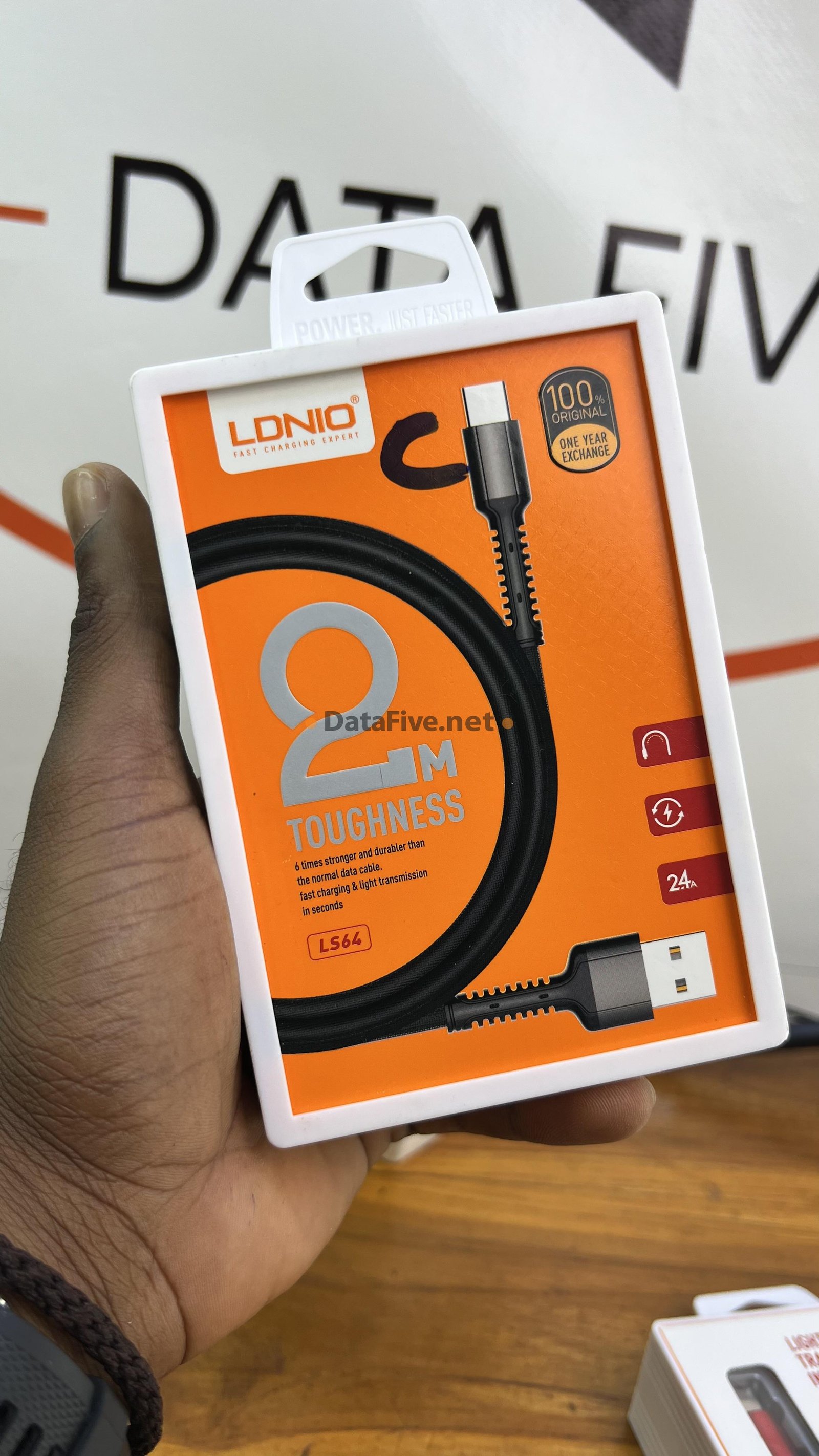 Cable LDNIO Type C LS64 2m